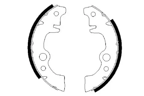 Комплект тормозных колодок BOSCH 0986487283