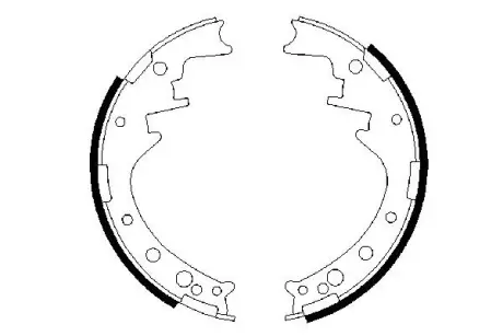 Комплект тормозных колодок BOSCH 0986487292
