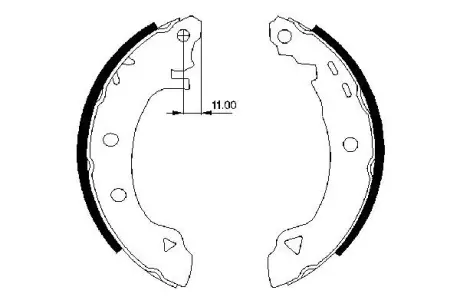 Комплект тормозных колодок BOSCH 0986487295