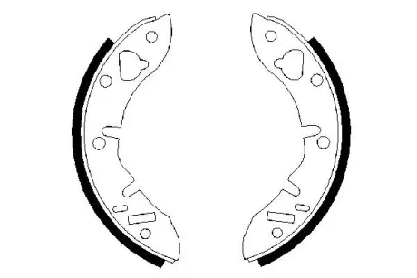 Комплект тормозных колодок BOSCH 0986487297