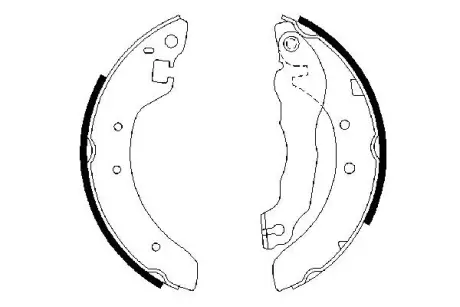 Комплект тормозных колодок BOSCH 0986487299