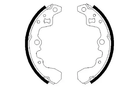 Комплект тормозных колодок BOSCH 0986487314