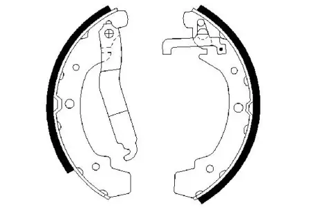 Комплект тормозных колодок BOSCH 0986487318
