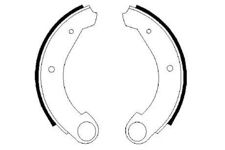 Комплект тормозных колодок BOSCH 0986487322