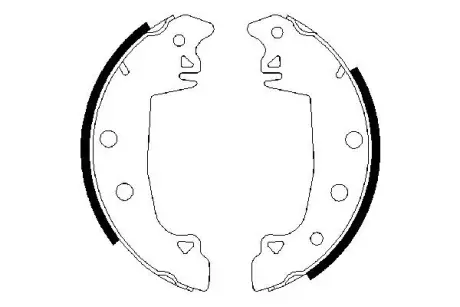 Комплект тормозных колодок BOSCH 0986487336