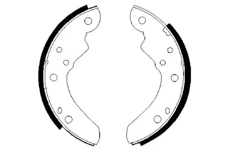 Комплект тормозных колодок BOSCH 0986487340