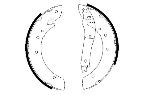 Комплект тормозных колодок BOSCH 0986487341