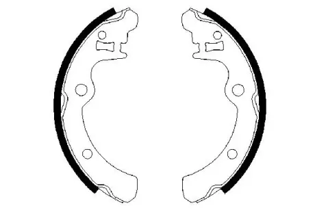 Комплект тормозных колодок BOSCH 0986487343