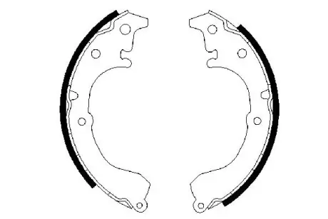 Комплект тормозных колодок BOSCH 0986487349