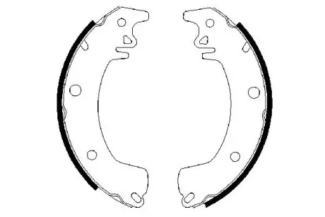 Комплект тормозных колодок BOSCH 0986487378