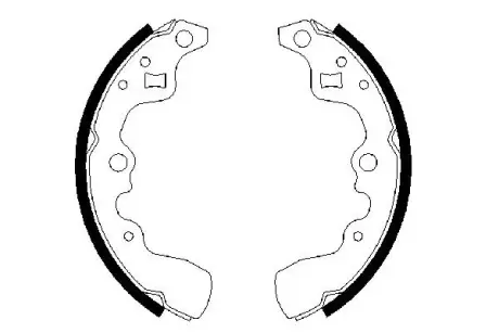 Комплект тормозных колодок BOSCH 0986487379