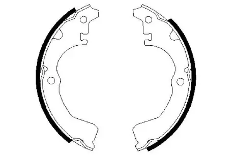 Комплект тормозных колодок BOSCH 0986487390