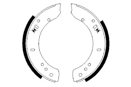 Комплект тормозных колодок BOSCH 0986487457