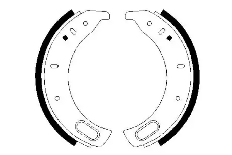 Комплект тормозных колодок BOSCH 0986487459