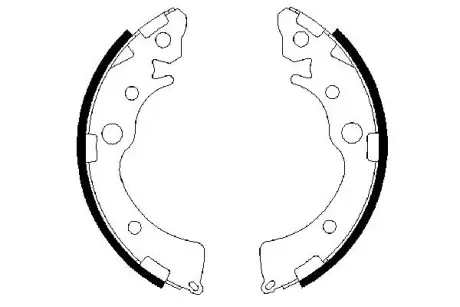 Комплект тормозных колодок BOSCH 0986487460