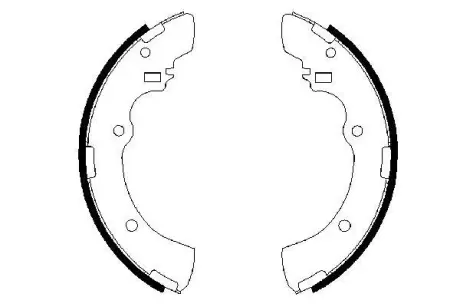 Комплект тормозных колодок BOSCH 0986487479