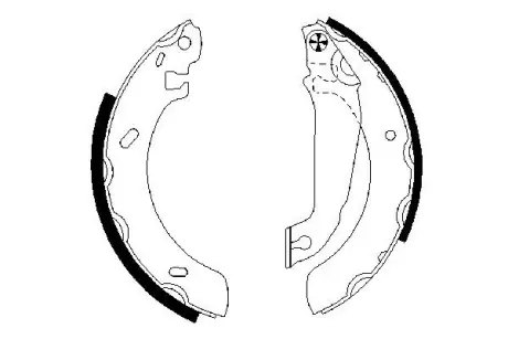 Комплект тормозных колодок BOSCH 0986487537