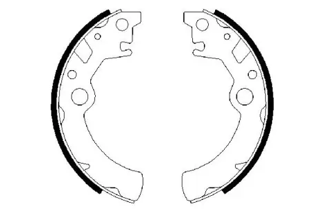 Комплект тормозных колодок BOSCH 0986487593