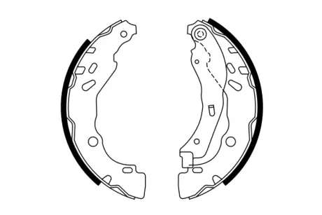Комплект тормозных колодок BOSCH 0986487782