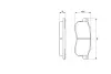 Комплект тормозных колодок, дисковый тормоз BOSCH 0986490050 (фото 1)