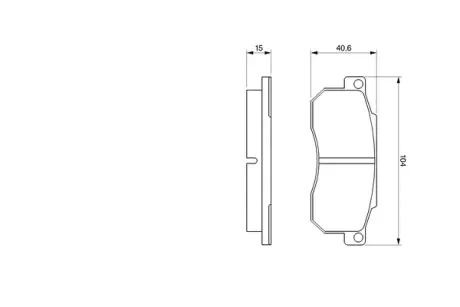 Комплект тормозных колодок, дисковый тормоз BOSCH 0986490050