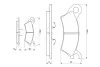 Комплект тормозных колодок, дисковый тормоз BOSCH 0986490370 (фото 1)