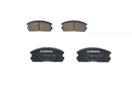 Комплект тормозных колодок, дисковый тормоз BOSCH 0986491260