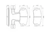 Комплект тормозных колодок, дисковый тормоз BOSCH 0986491330 (фото 1)