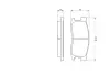 Комплект тормозных колодок, дисковый тормоз BOSCH 0986493670 (фото 1)