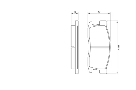 Комплект тормозных колодок, дисковый тормоз BOSCH 0986493670