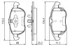 Комплект тормозных колодок, дисковый тормоз BOSCH 0986494073 (фото 5)