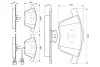 Гальмівні колодки. дискові BOSCH 0986494103 (фото 5)