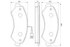 Комплект тормозных колодок, дисковый тормоз BOSCH 0986494109 (фото 5)
