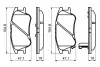 Комплект тормозных колодок, дисковый тормоз BOSCH 0986494155 (фото 5)