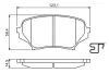 Комплект тормозных колодок, дисковый тормоз BOSCH 0986494188 (фото 6)