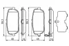 Комплект тормозных колодок, дисковый тормоз BOSCH 0986494190 (фото 7)