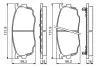 Комплект тормозных колодок, дисковый тормоз BOSCH 0986494258 (фото 5)