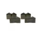 Комплект тормозных колодок, дисковый тормоз BOSCH 0986494267 (фото 1)