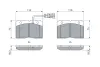 Комплект тормозных колодок, дисковый тормоз BOSCH 0986494276 (фото 4)