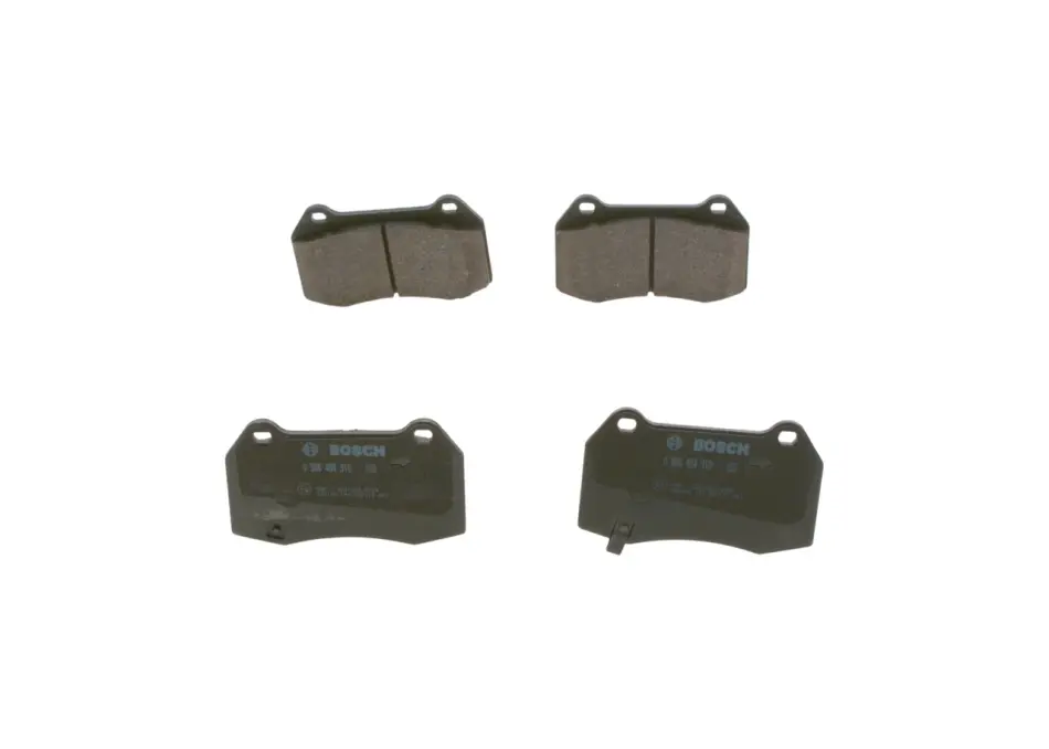 Комплект тормозных колодок, дисковый тормоз BOSCH 0986494310 (фото 1)