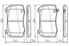 Комплект тормозных колодок, дисковый тормоз BOSCH 0986494310 (фото 5)