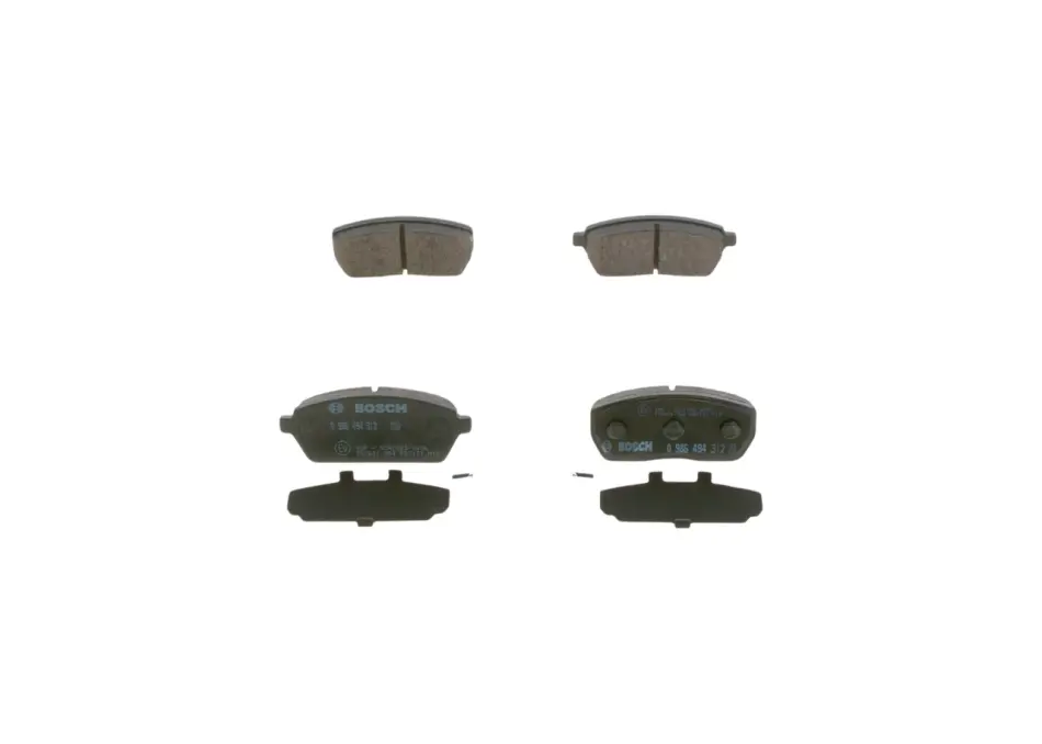 Комплект тормозных колодок, дисковый тормоз BOSCH 0986494312 (фото 1)