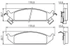 Комплект тормозных колодок, дисковый тормоз BOSCH 0986494313 (фото 5)