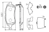Комплект тормозных колодок, дисковый тормоз BOSCH 0986494320 (фото 1)