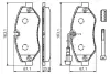 Комплект тормозных колодок, дисковый тормоз BOSCH 0986494334 (фото 6)