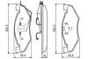 Комплект тормозных колодок, дисковый тормоз BOSCH 0986494336 (фото 1)