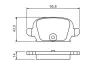 Комплект тормозных колодок, дисковый тормоз BOSCH 0986494340 (фото 5)