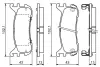 Комплект тормозных колодок, дисковый тормоз BOSCH 0986494341 (фото 1)