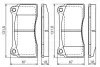 Комплект тормозных колодок, дисковый тормоз BOSCH 0986494353 (фото 5)
