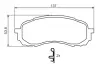 Колодки гальмівні дискові SUBARU Impreza 1,5-1,6 00-07 BOSCH 0986494373 (фото 4)
